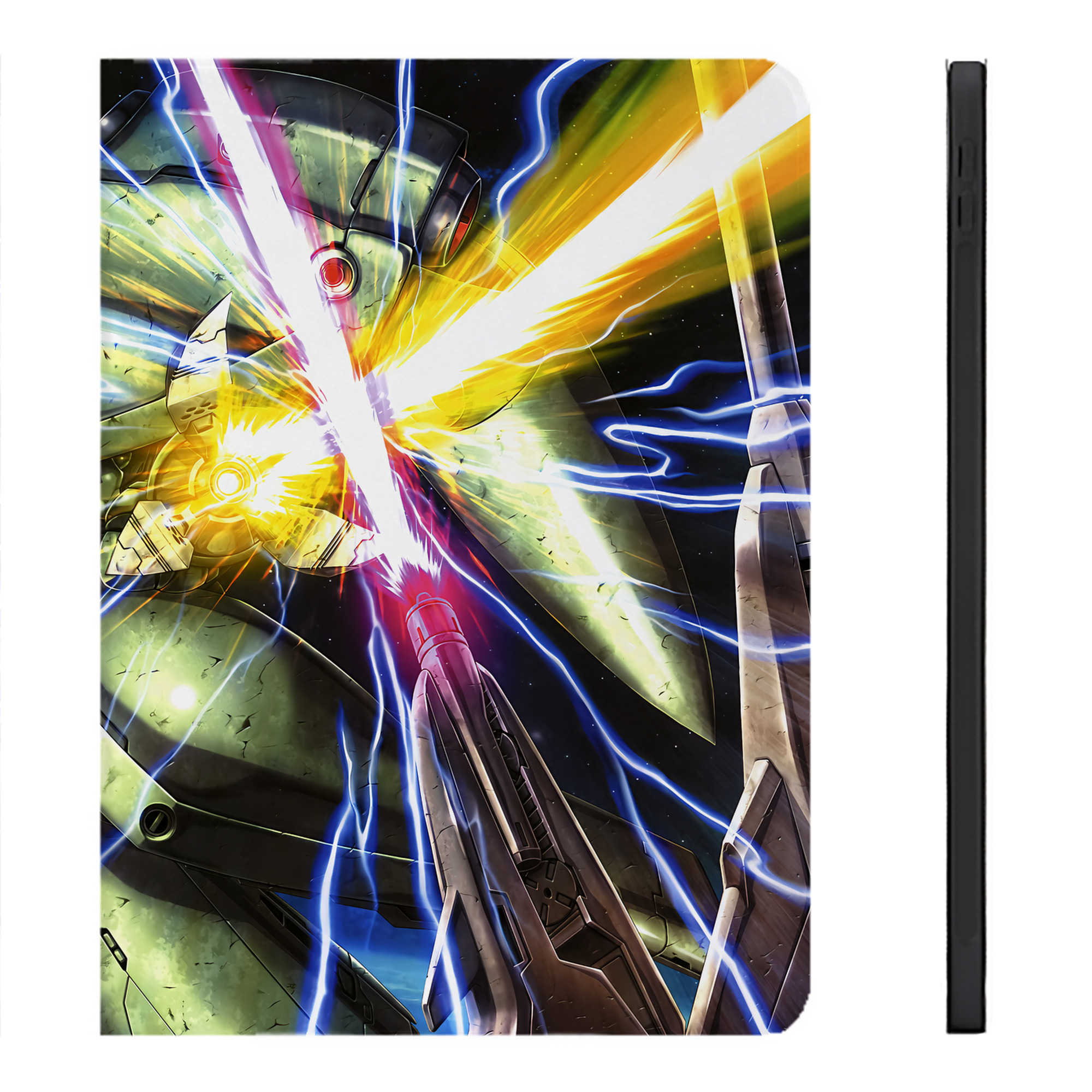 （画像用） 機動戦士ガンダム Mobile Suit Gundam IPadケース ペンホルダー付き ブックスタイルデザイン